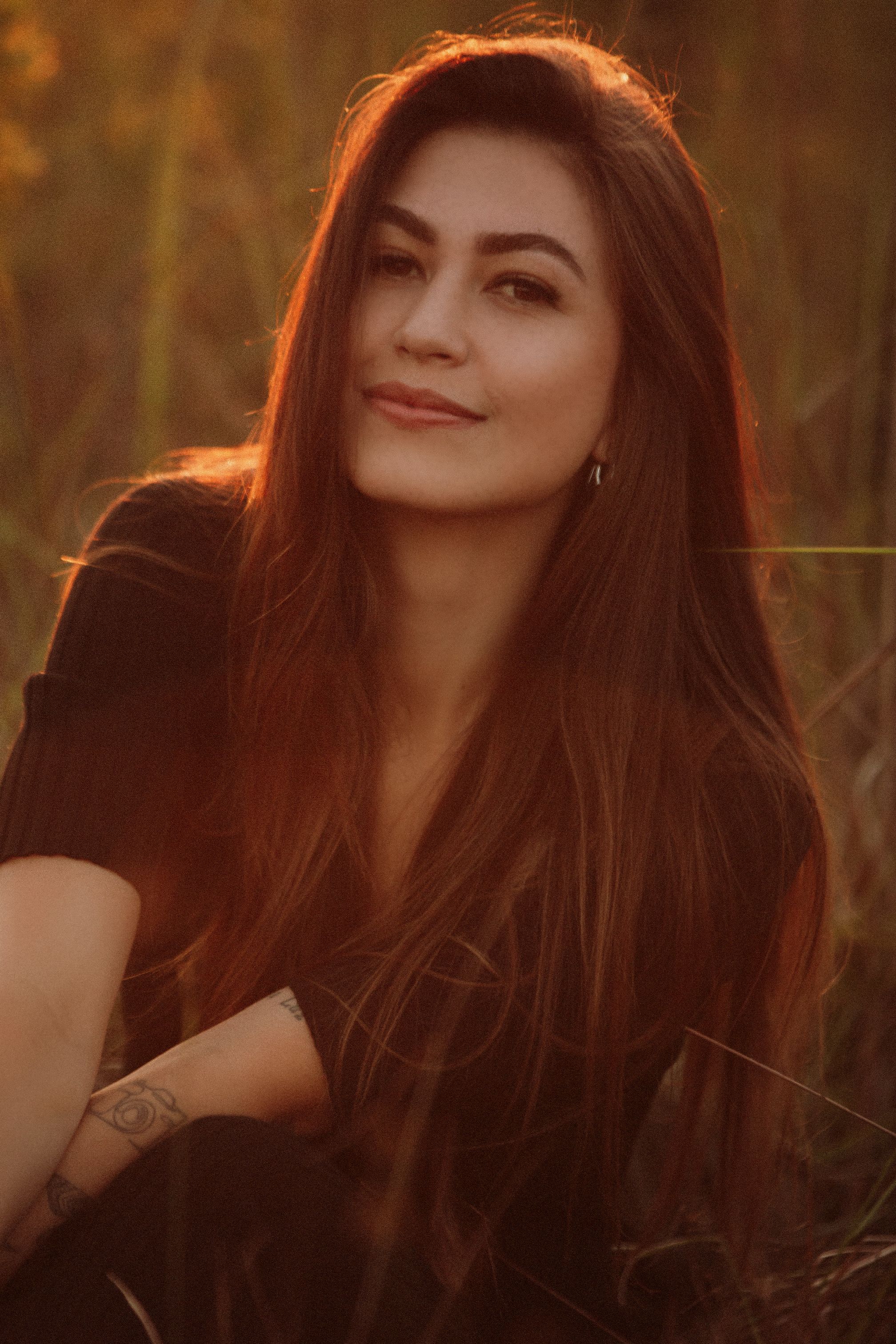 Sunlit portrait enhanced preview