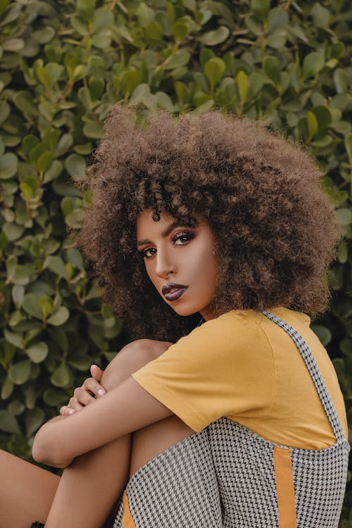 Free Woman Wearing Yellow Top Stock Photo