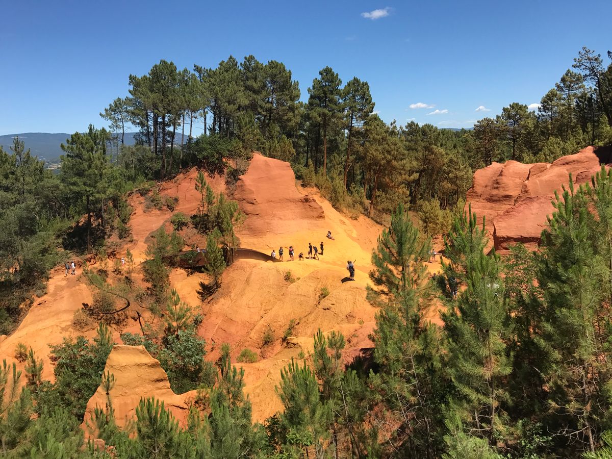 Ocres de Roussillon dans le Luberon