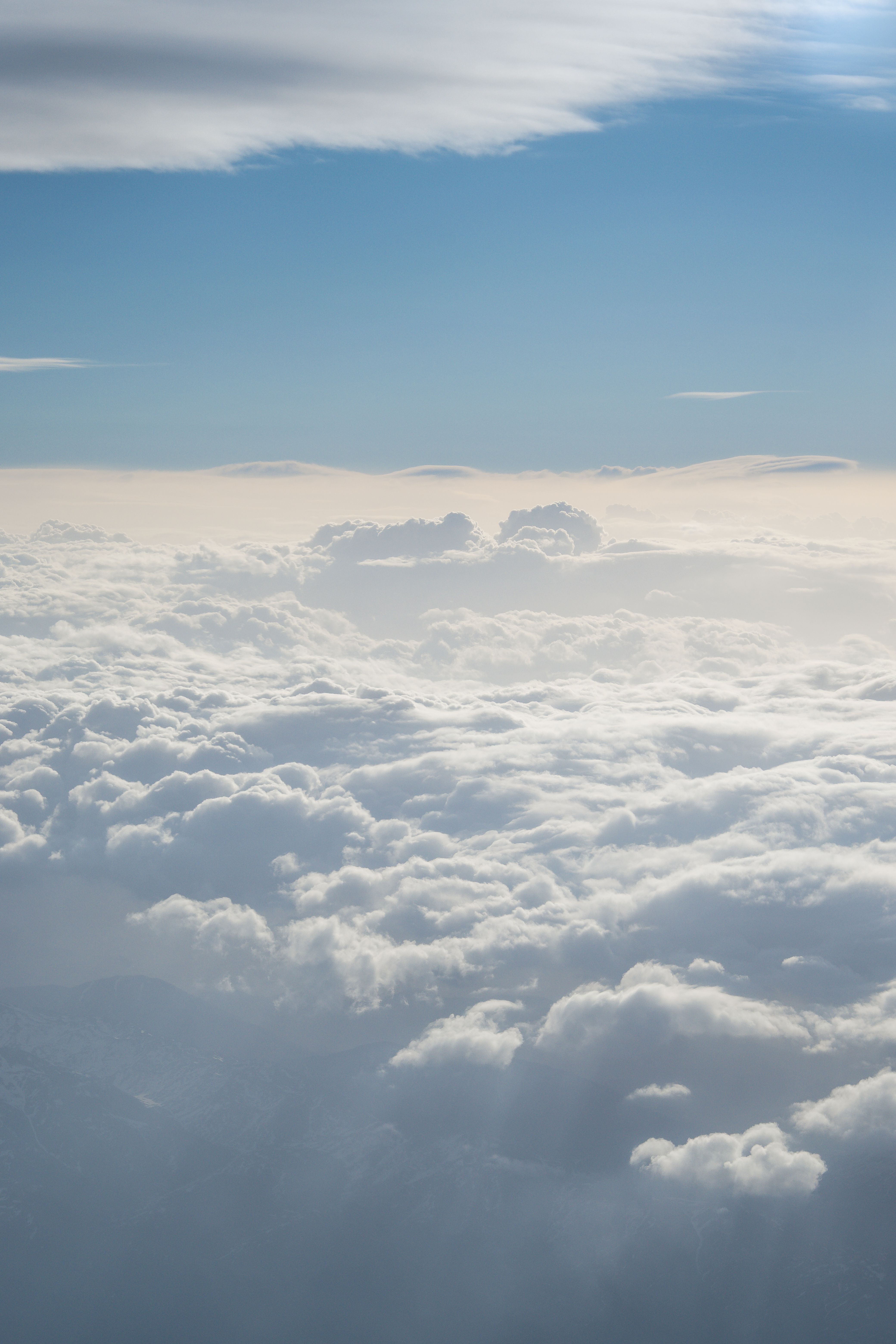 Serene Aerial View of White Fluffy Clouds · Free Stock Photo