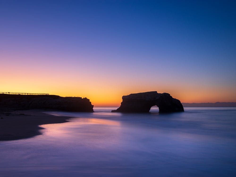 Free stock photo of beach, blue hour, california