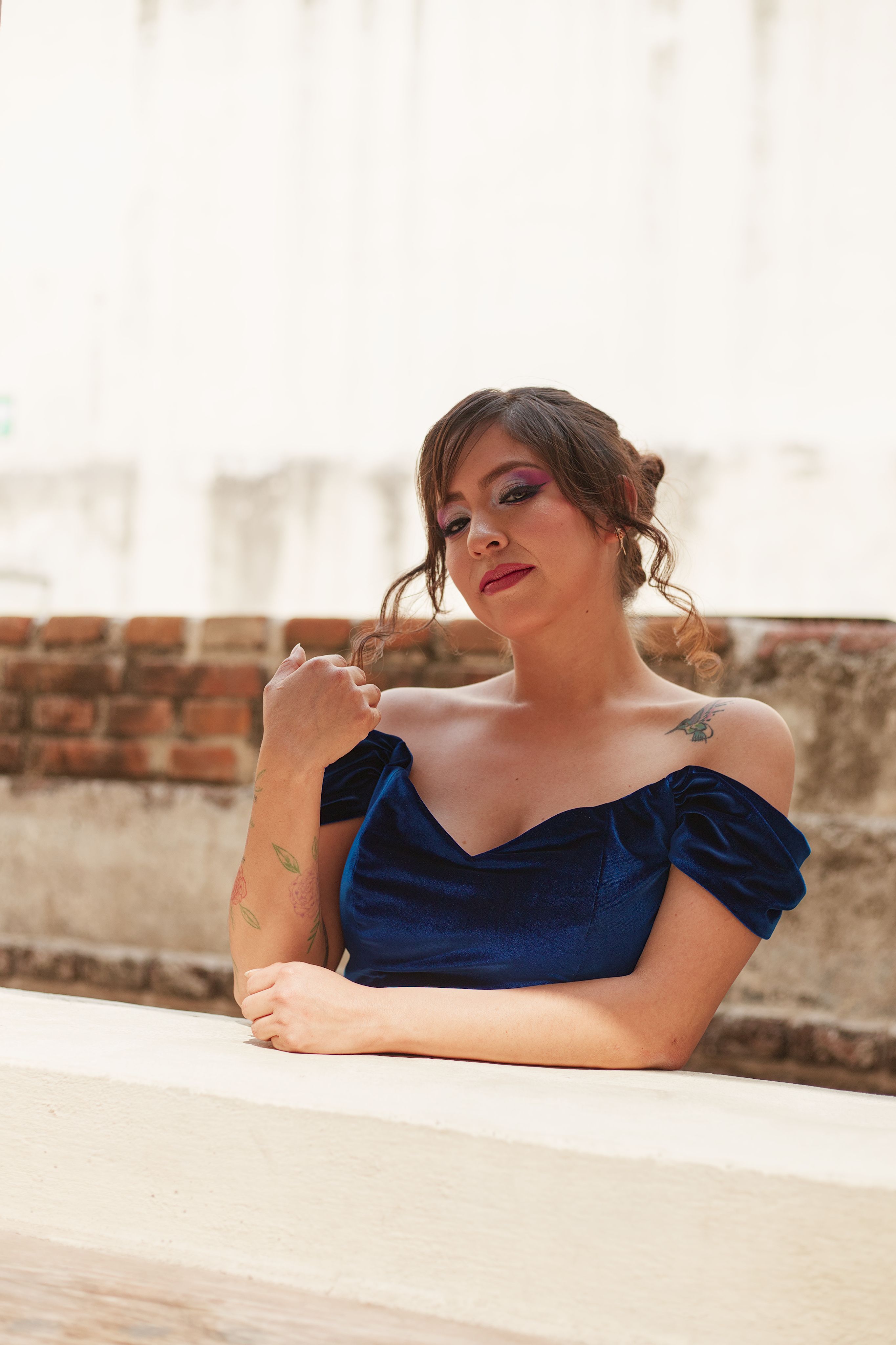 Robe bleue