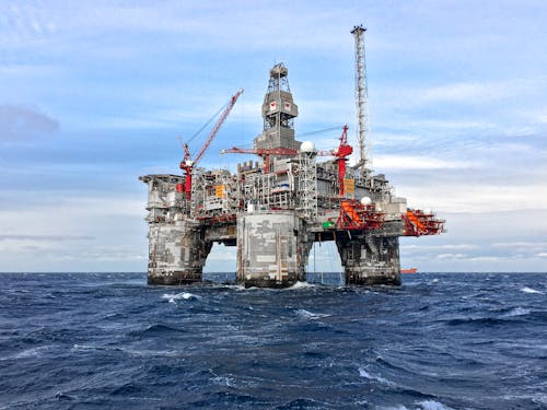Foto d'estoc gratuïta de Mar del nord, Noruega, plataforma petrolífera