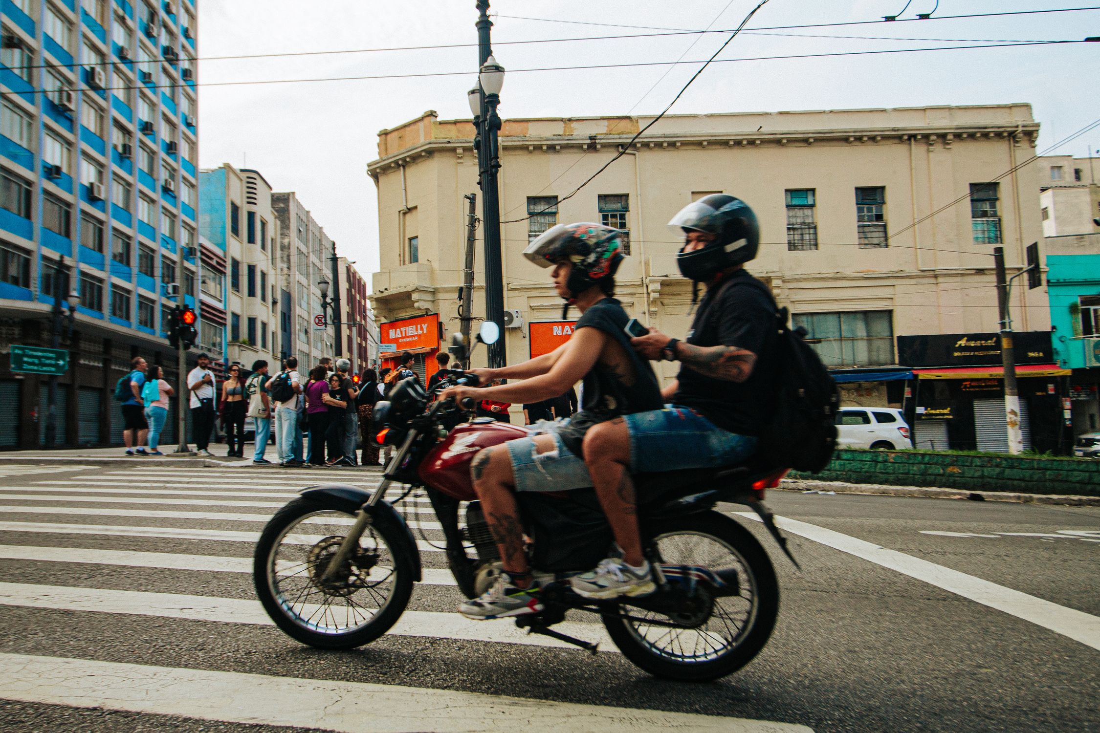 Street Riding Motorcycle Edit in Canva
