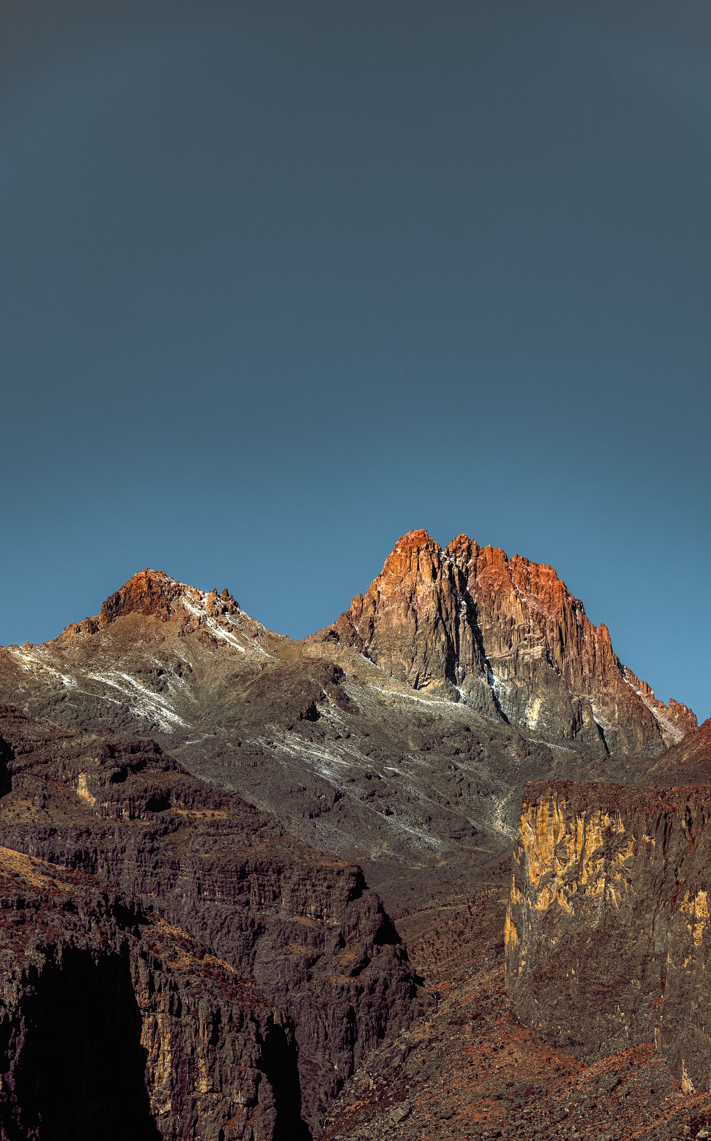 Mount Kenya at sunset