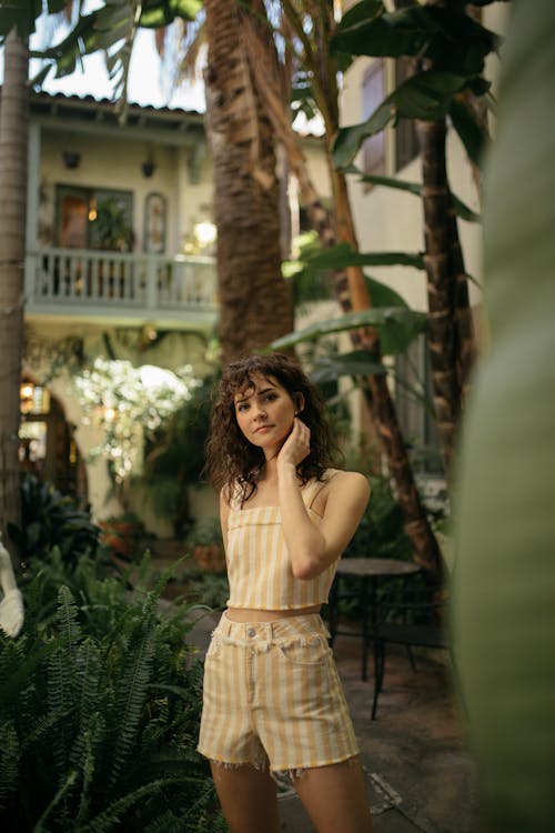 Woman Standing in the Garden