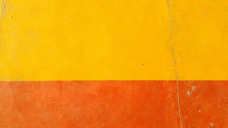 Orange And Yellow Painted Wall