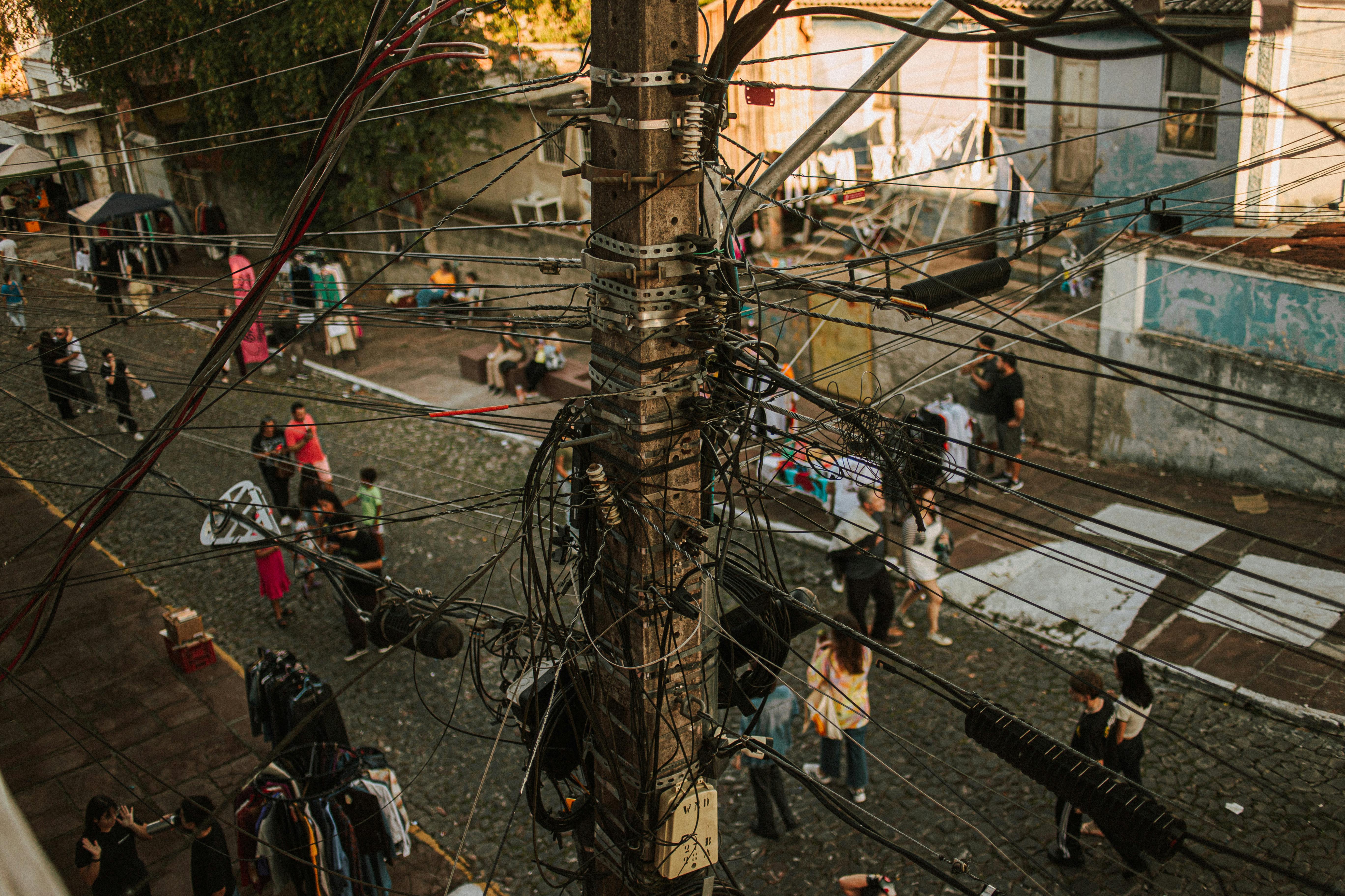 Free stock photo of cable, chaos, knot
