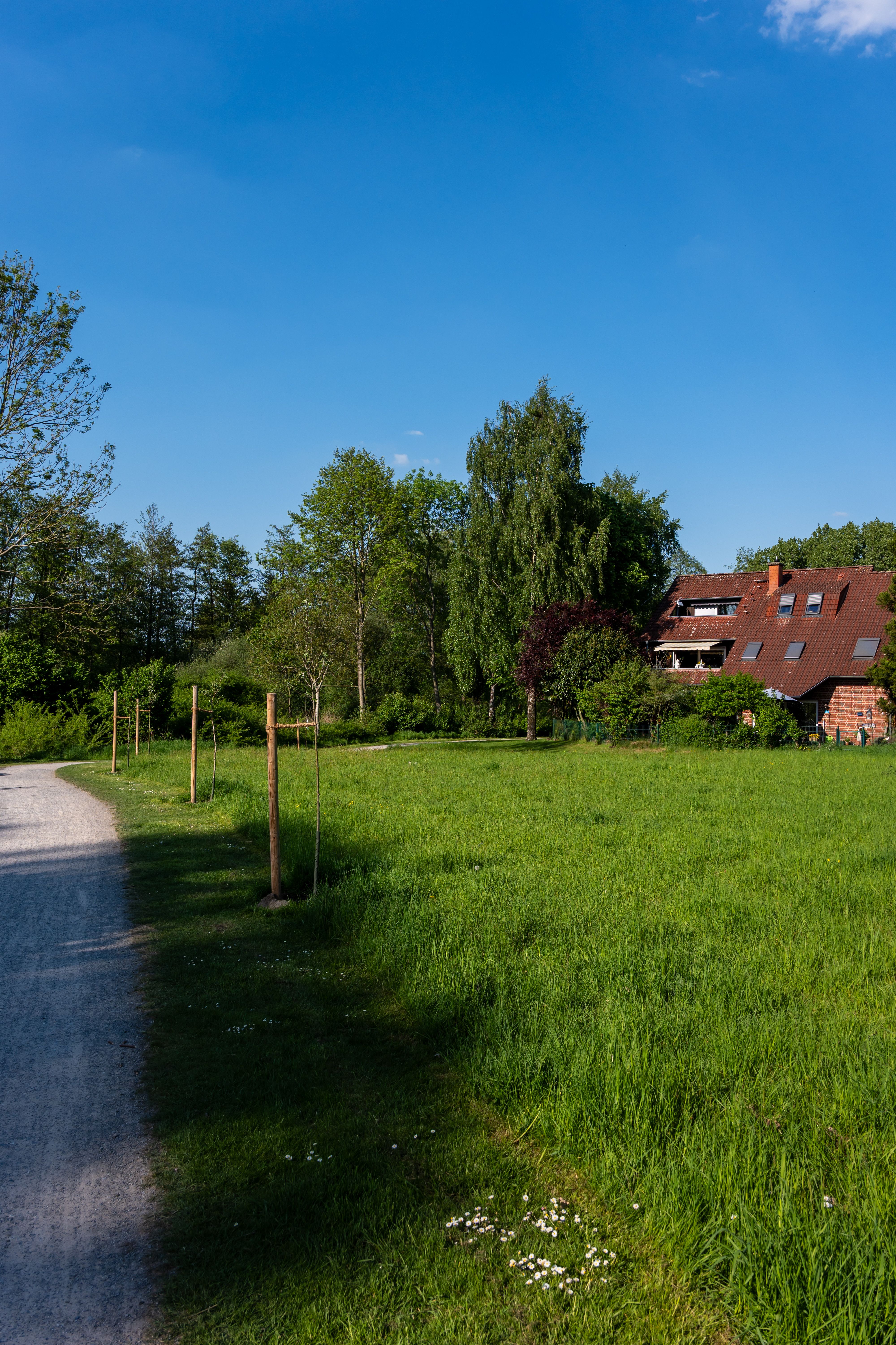 Charming Rural House with Green Pasture · Free Stock Photo
