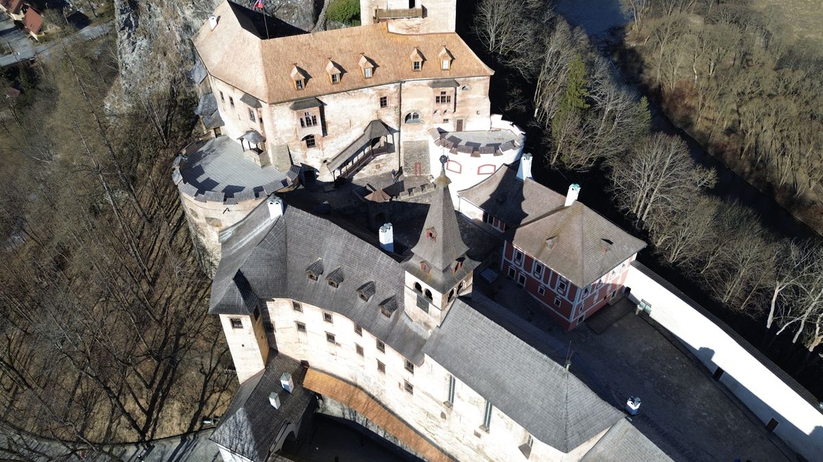 Aerial View of Orava Castle in Slovakia · Free Stock Photo
