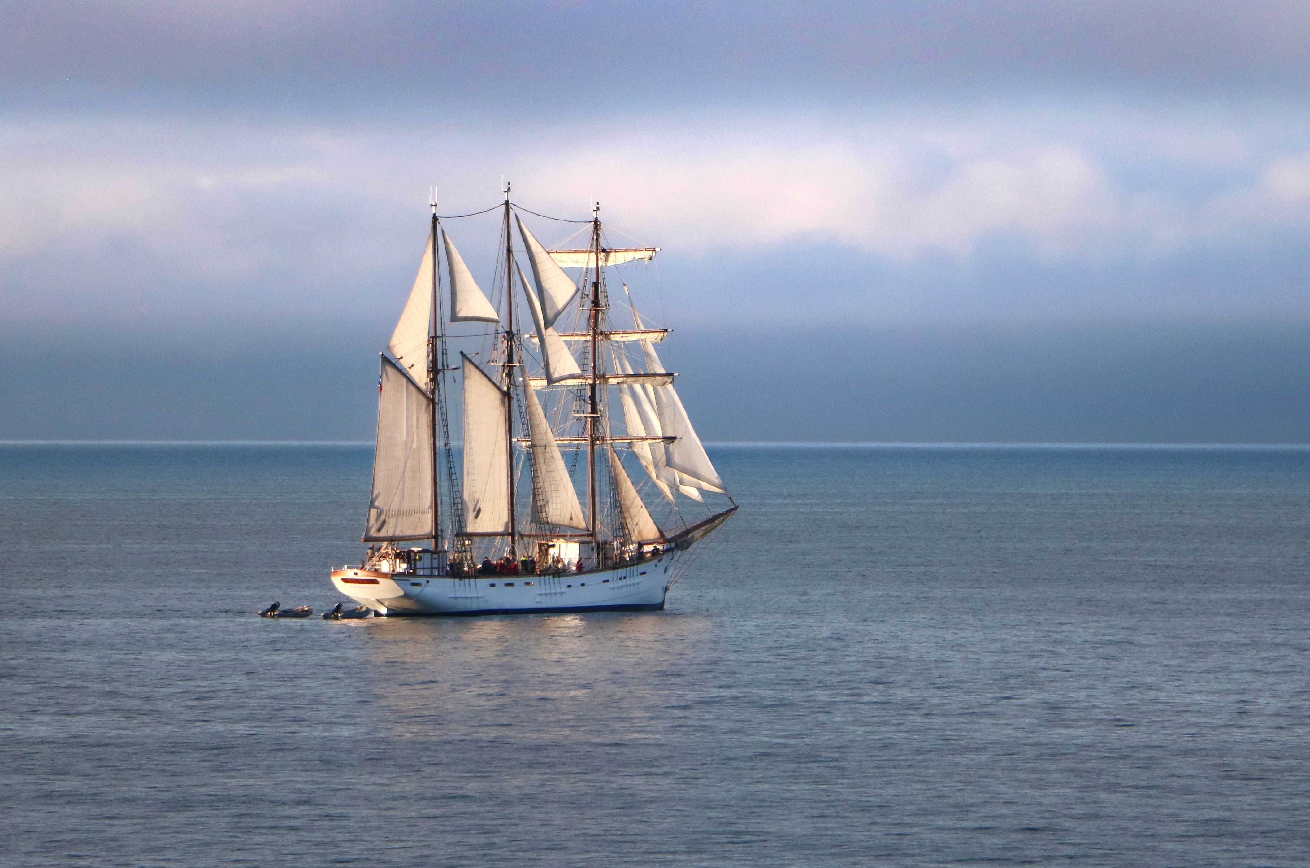 The USAT Dorchester sailing through the icy waters of the North Atlantic - The Four Chaplains, George Fox, Alexander Goode