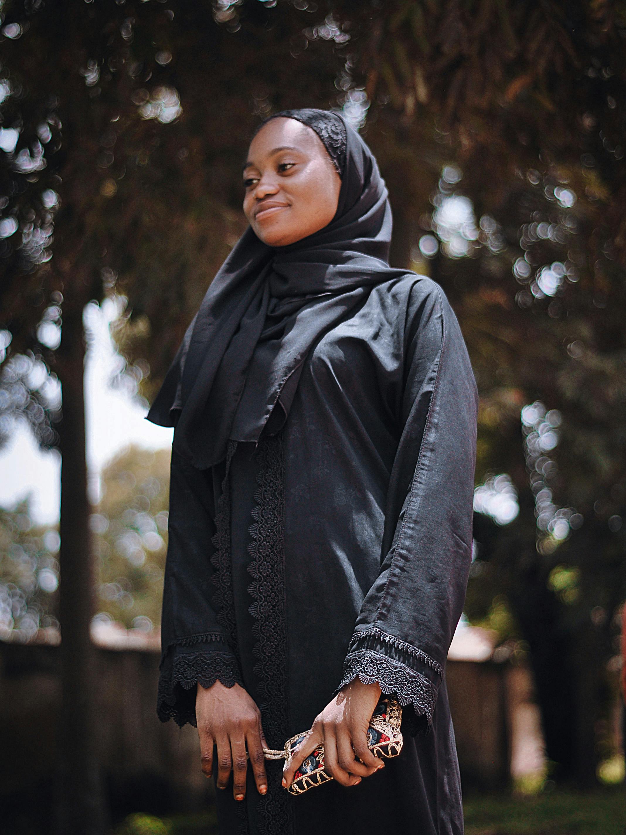 beautiful black hijab