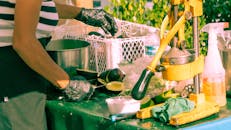 Street Vendor Preparing Fresh Avocado Dish