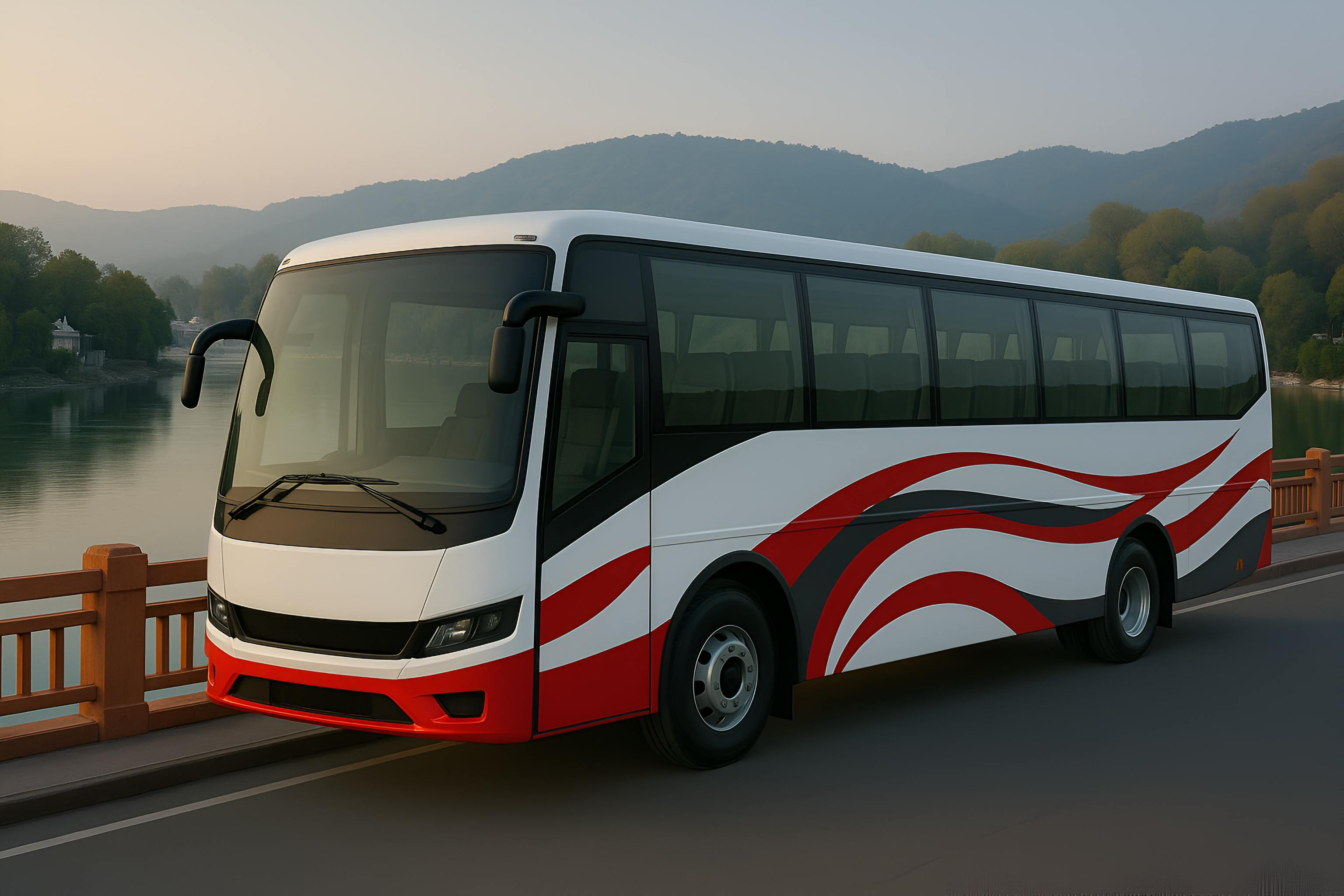 Kannu Transport bus in urban setting