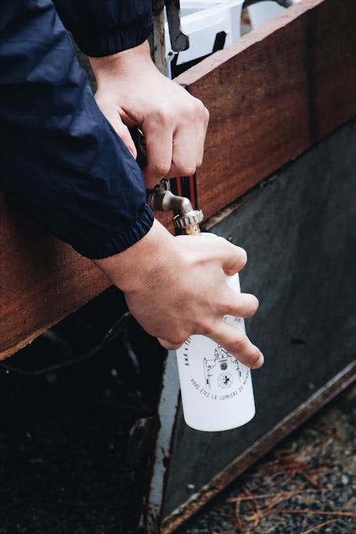 Holding White Tumbler