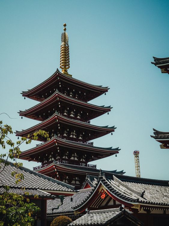 东京台东区宝塔的宁静景色 · 免费素材图片