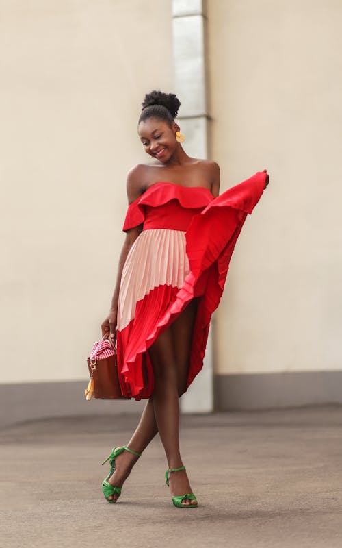 Woman Standing Near Wall