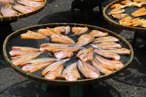 Free dried fish Stock Photo