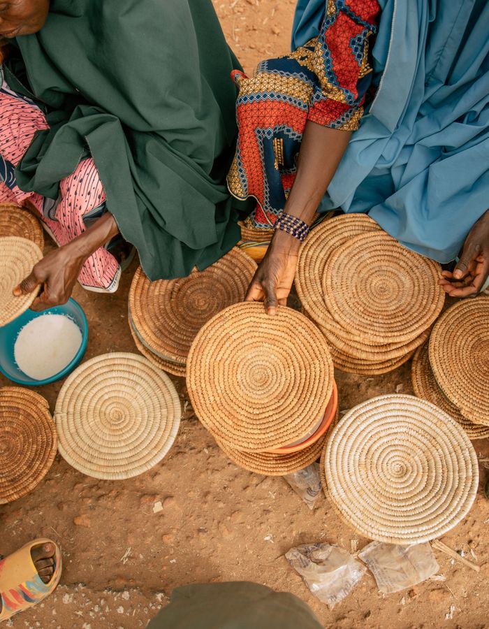 Tendai Moyo — textile artist at work