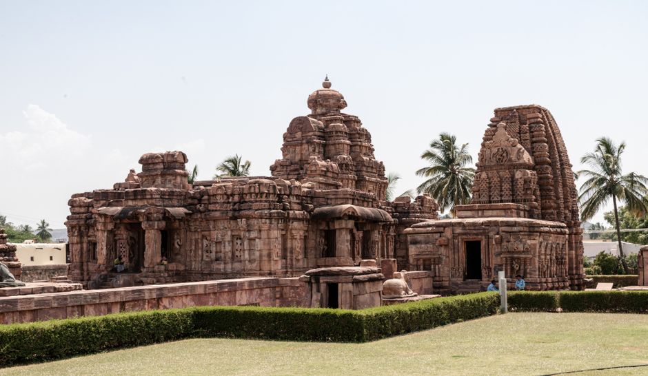 Explore the ancient sandstone temple complex in Pattadakal, Karnataka, India.