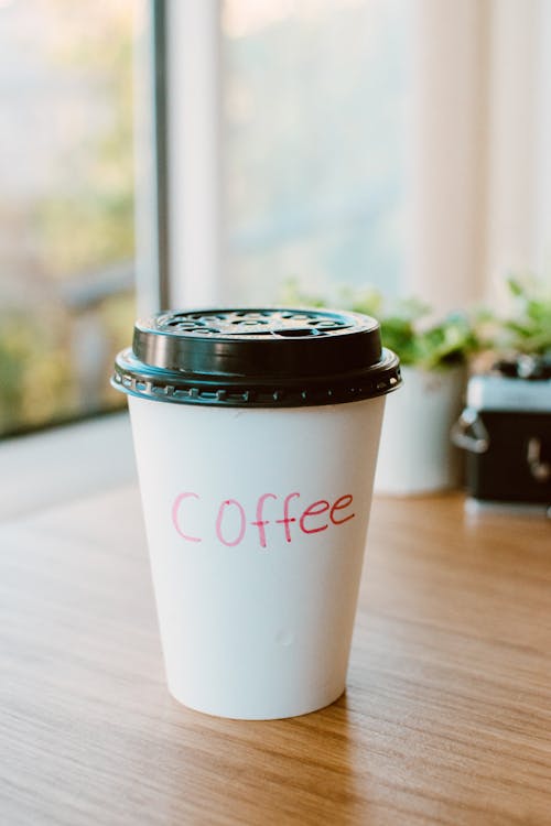 Free White Coffee Cup Stock Photo