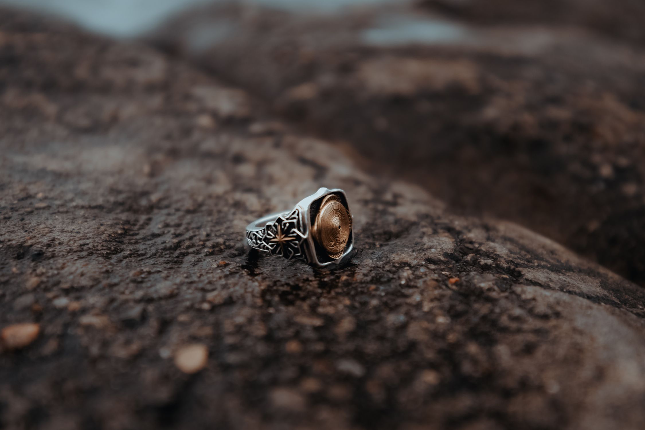 Close-up of Antique Ring on Rustic Surface · Free Stock Photo