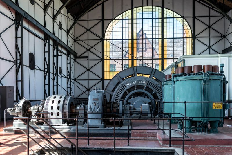 Siemens generator at historic mine museum
