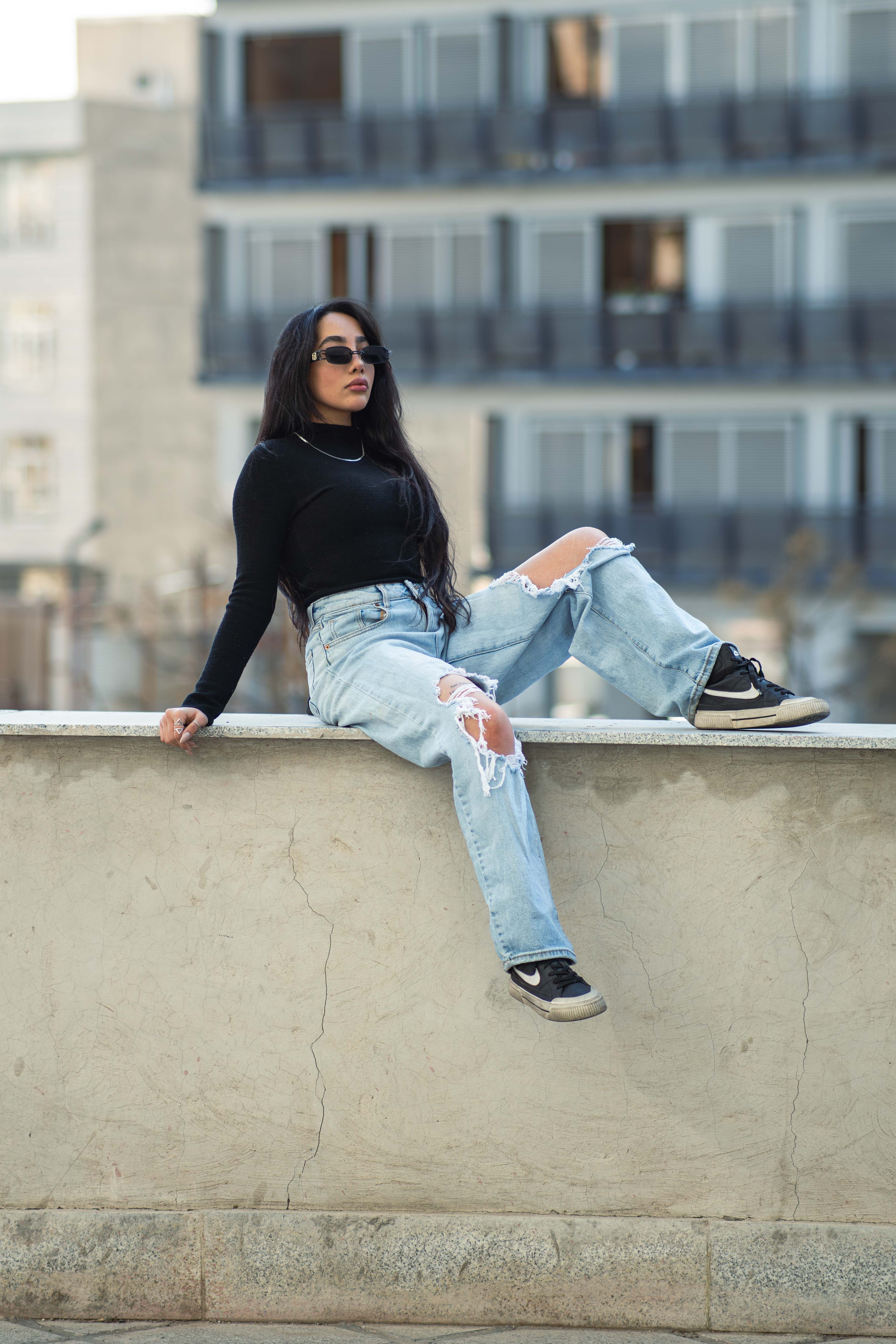 Blusa de Frio Gola Alta Preta