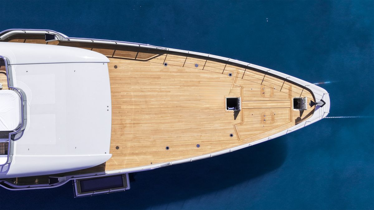 Superyachts moored in Antibes port on the French Riviera