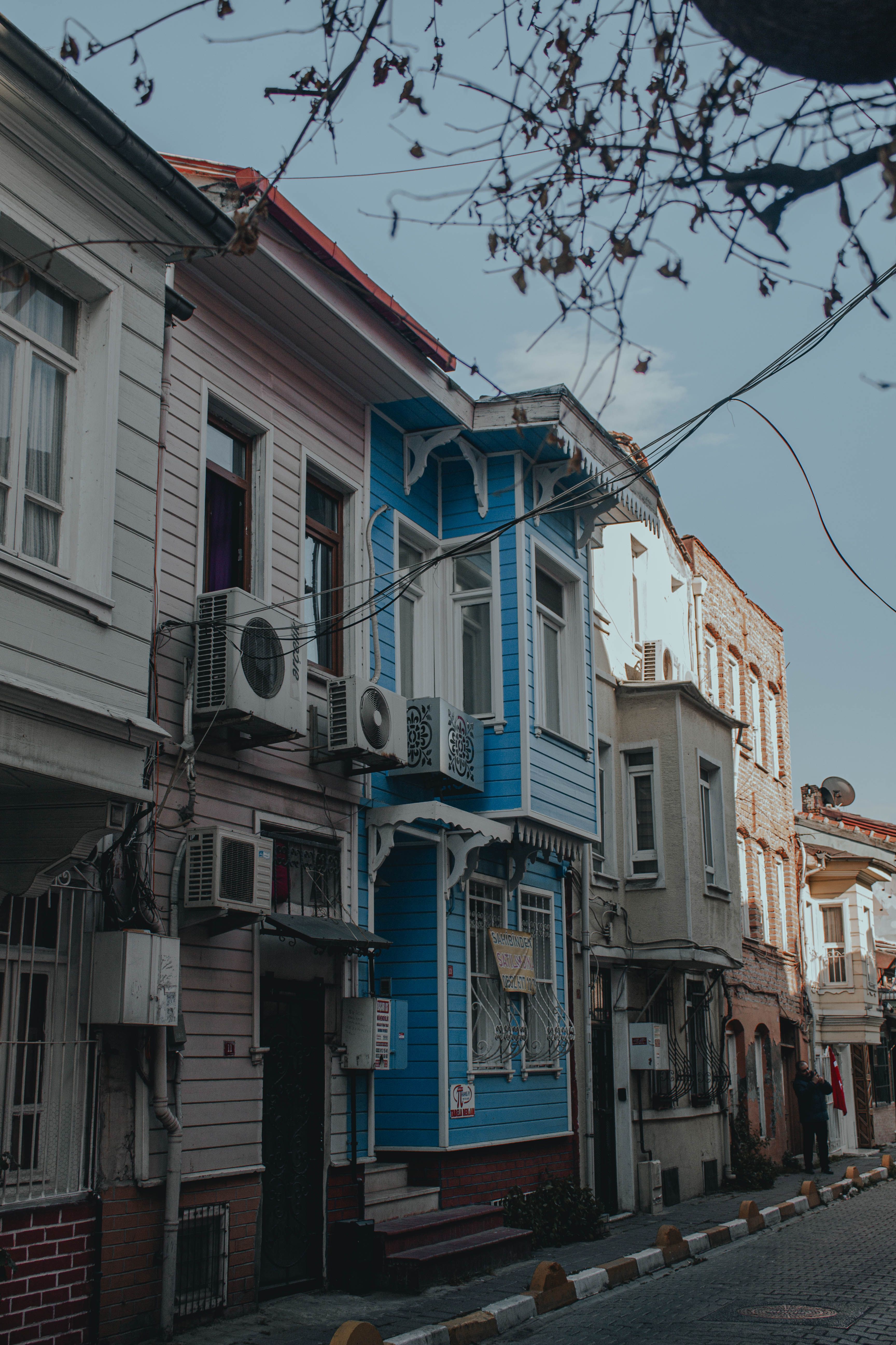 Charming Street with Colorful Historic Buildings · Free Stock Photo