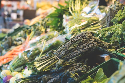 Close-up of Vegetables in Market