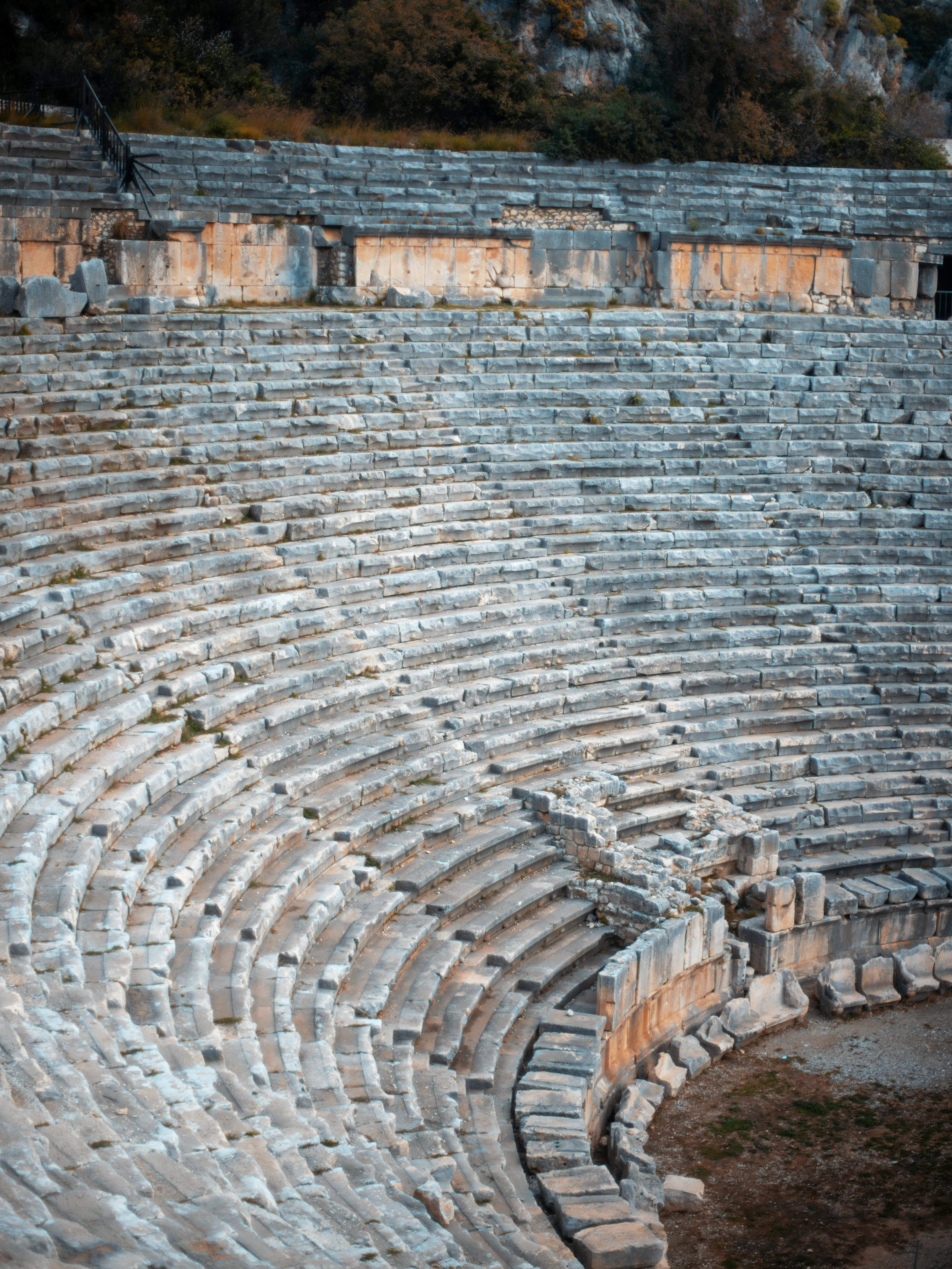 Free Explore the stunning ruins of an ancient Roman amphitheater in Demre, Turkey, showcasing intricate stonework. Stock Photo