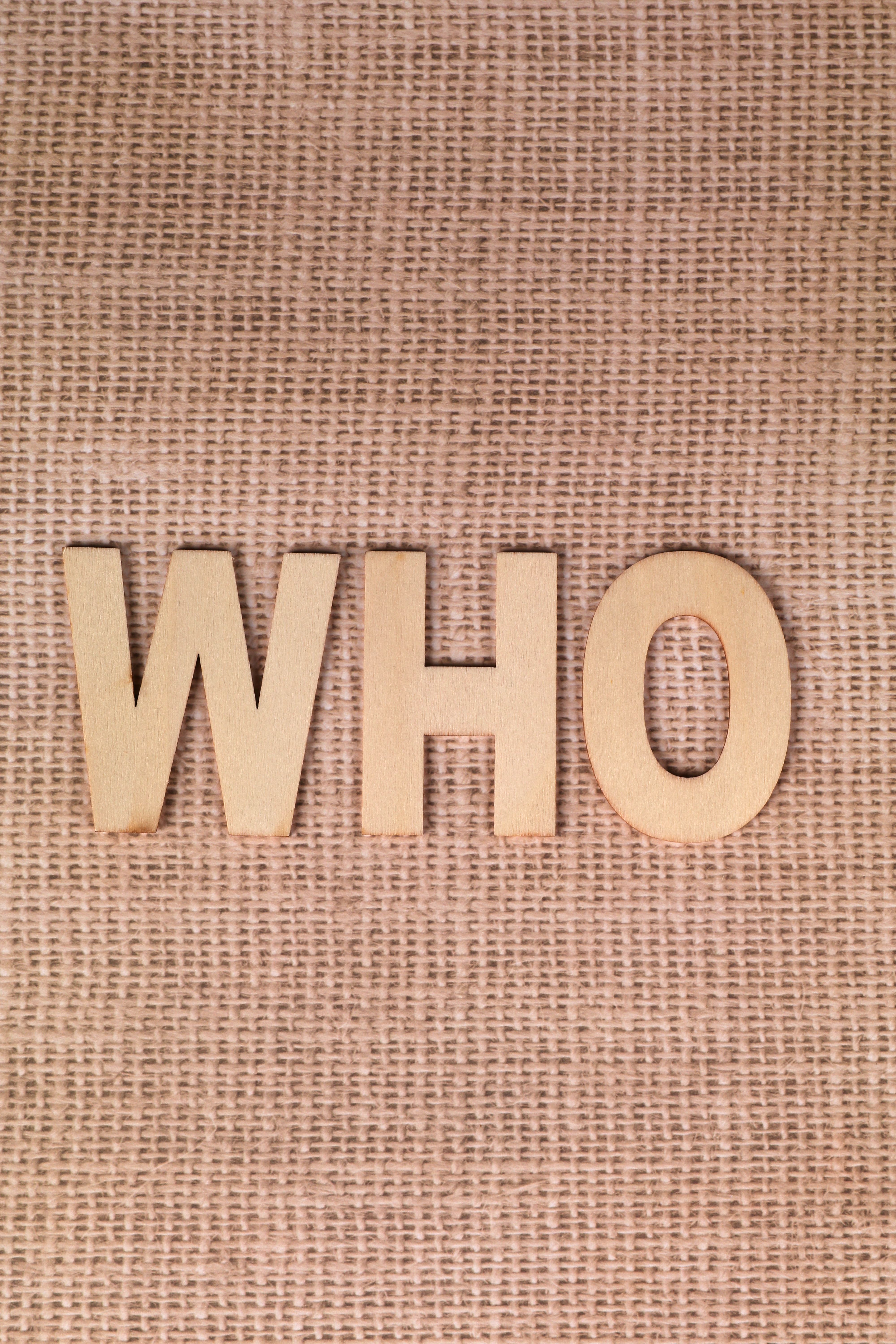 Word Who Made of Wooden Letters · Free Stock Photo