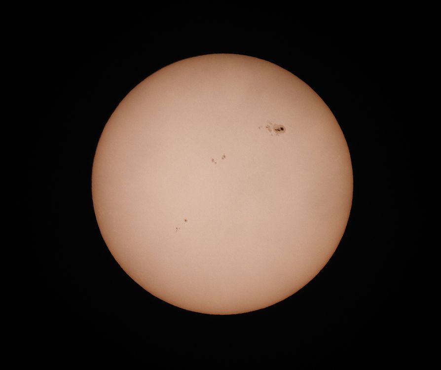 Visible Sun Close-up of Sun with Visible Sunspots · Free Stock Photo