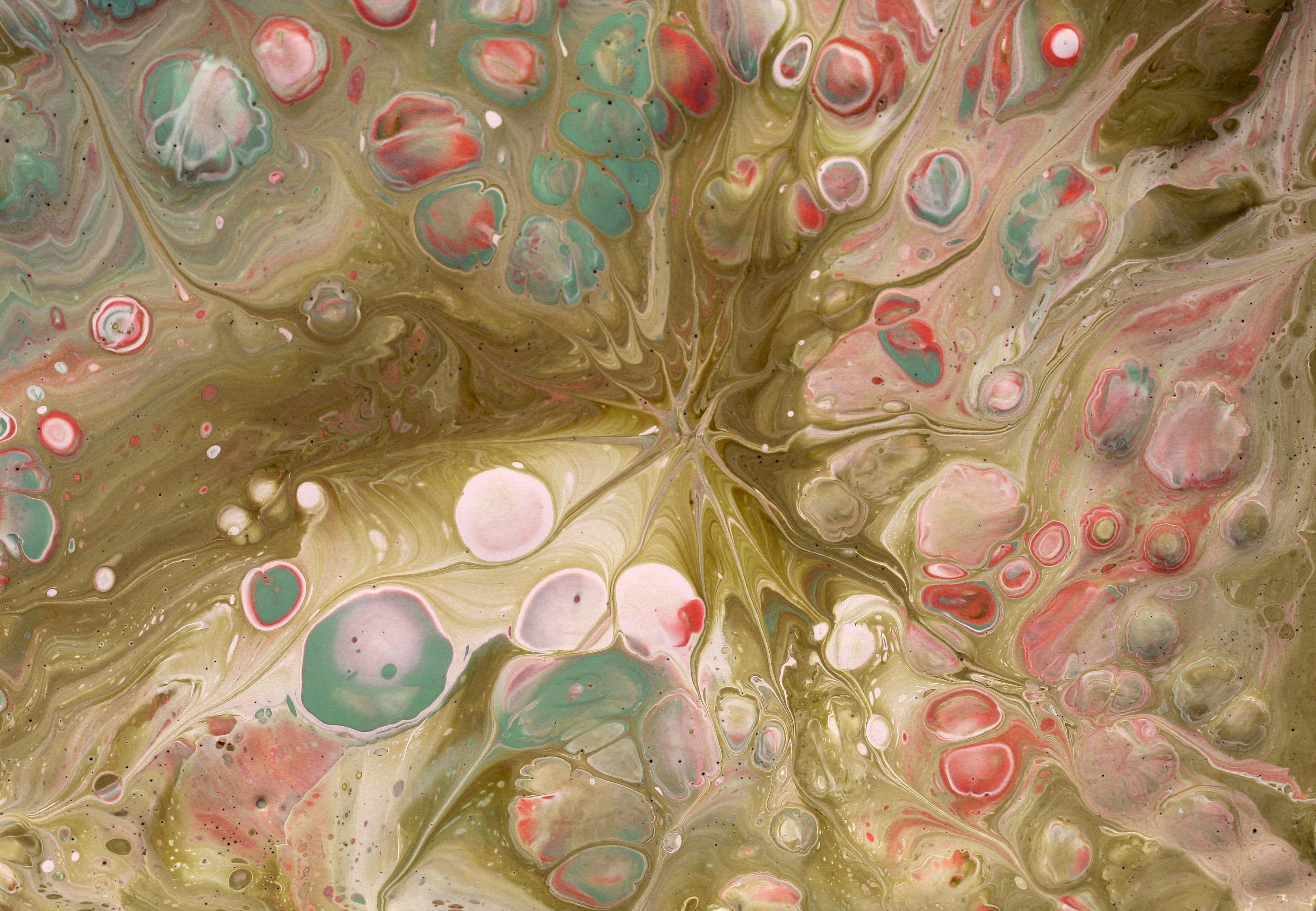 Abstract Fluid Art with Colorful Swirls · Free Stock Photo