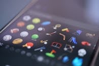 Close-up of Sports Emojis on Smartphone Screen