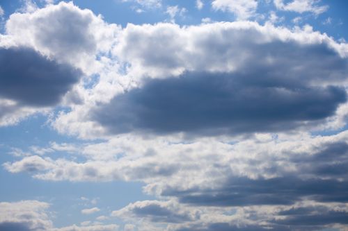 Free Dramatic clouds fill the sky over Andernach, Germany, on a bright day. Stock Photo