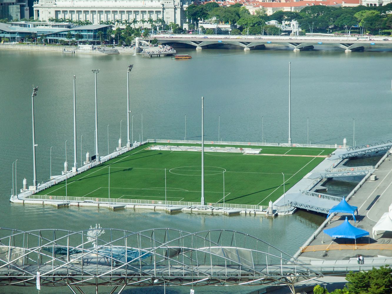 Floating Football Field Photos, Download The BEST Free Floating ...