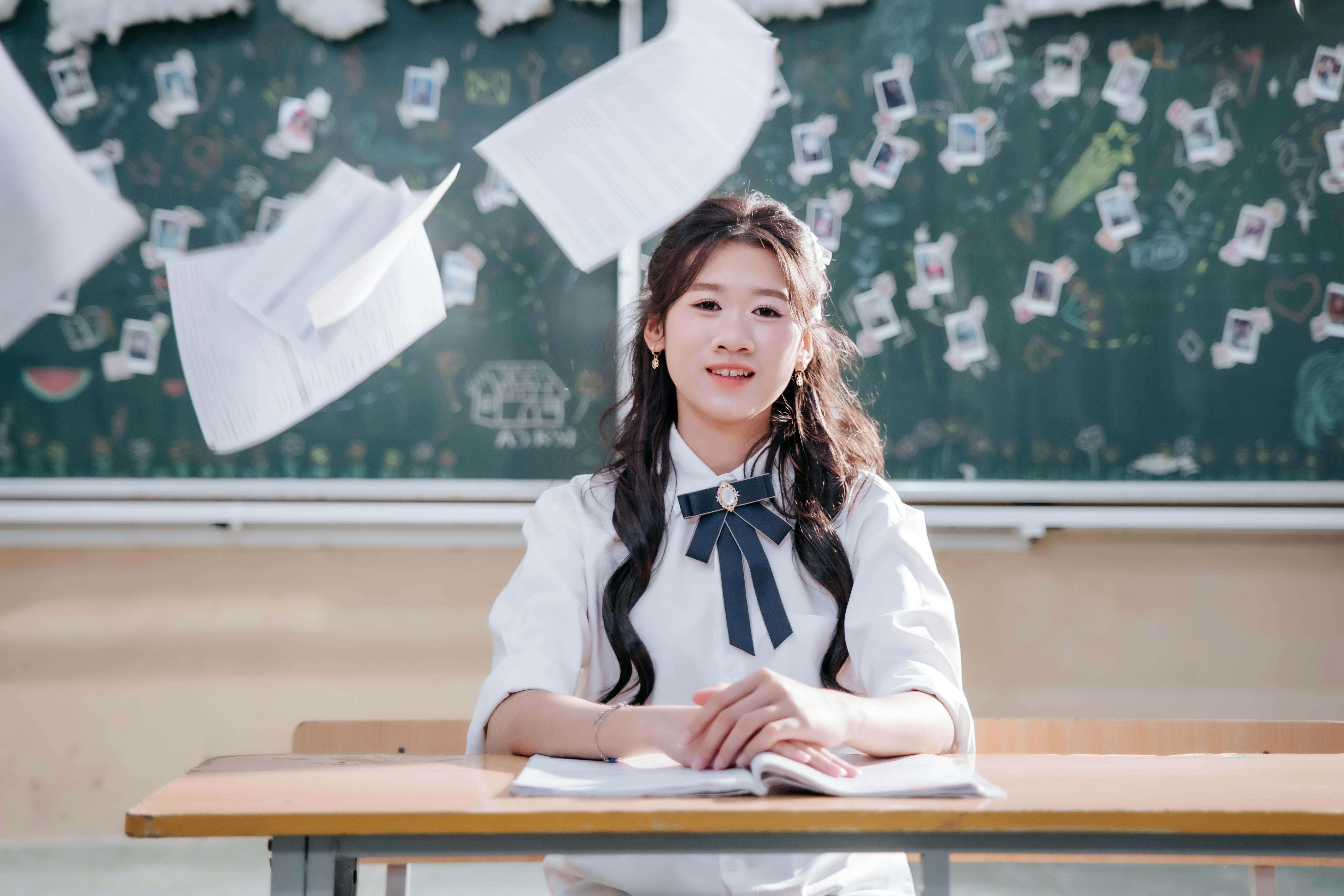 학생과 선생님 사진