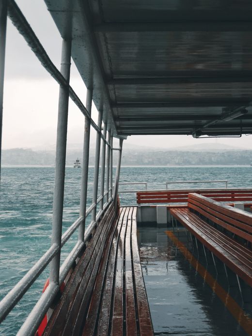 Foggy coastline seen from the water — Afitab on Pexels