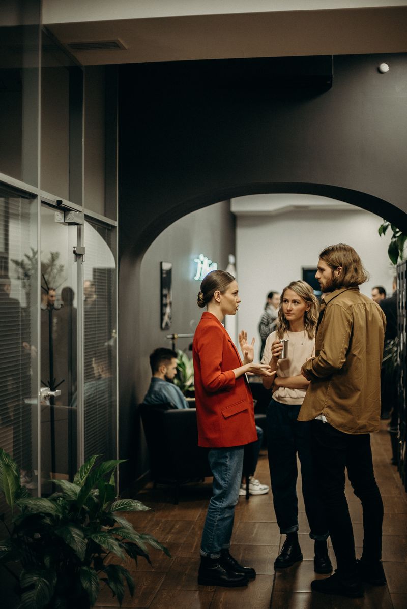 A casual studio gathering mid-conversation — photo by cottonbro studio on Pexels