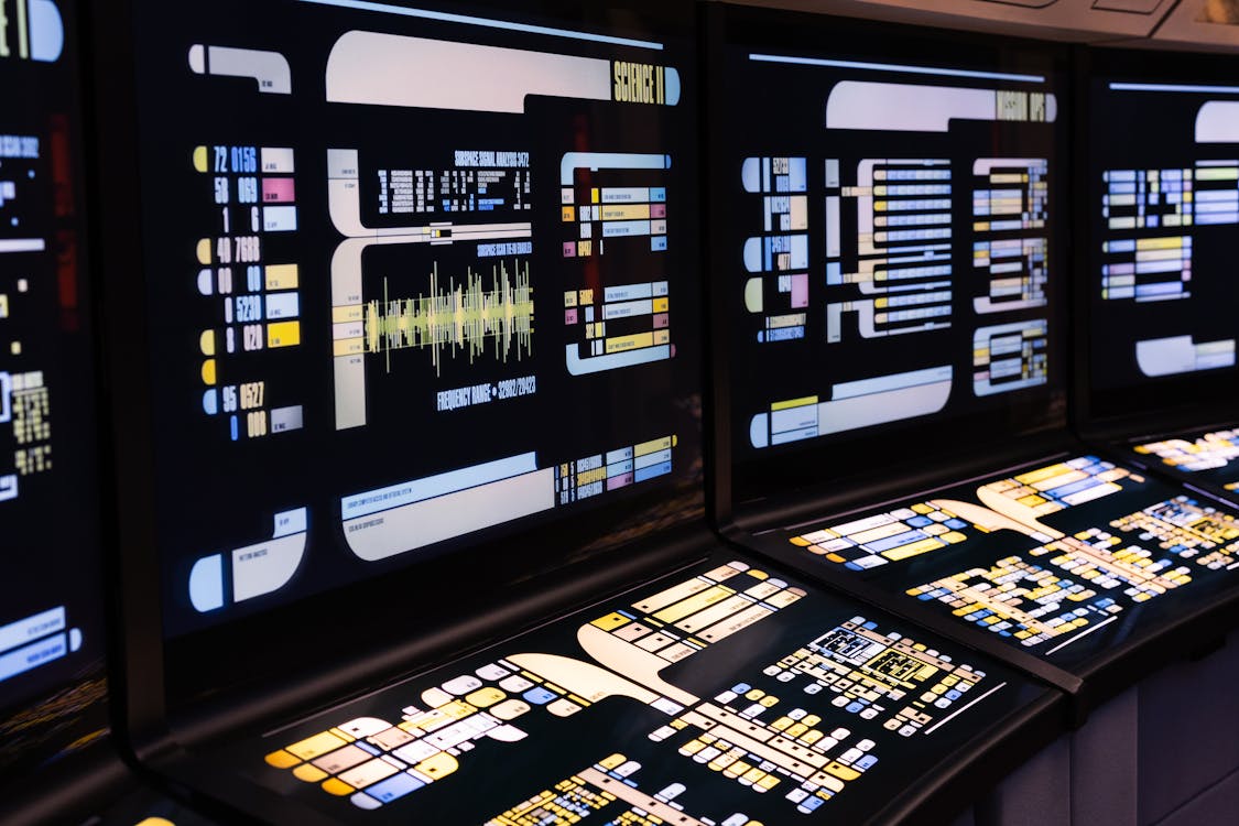 Futuristic Command Center Control Panels · Free Stock Photo
