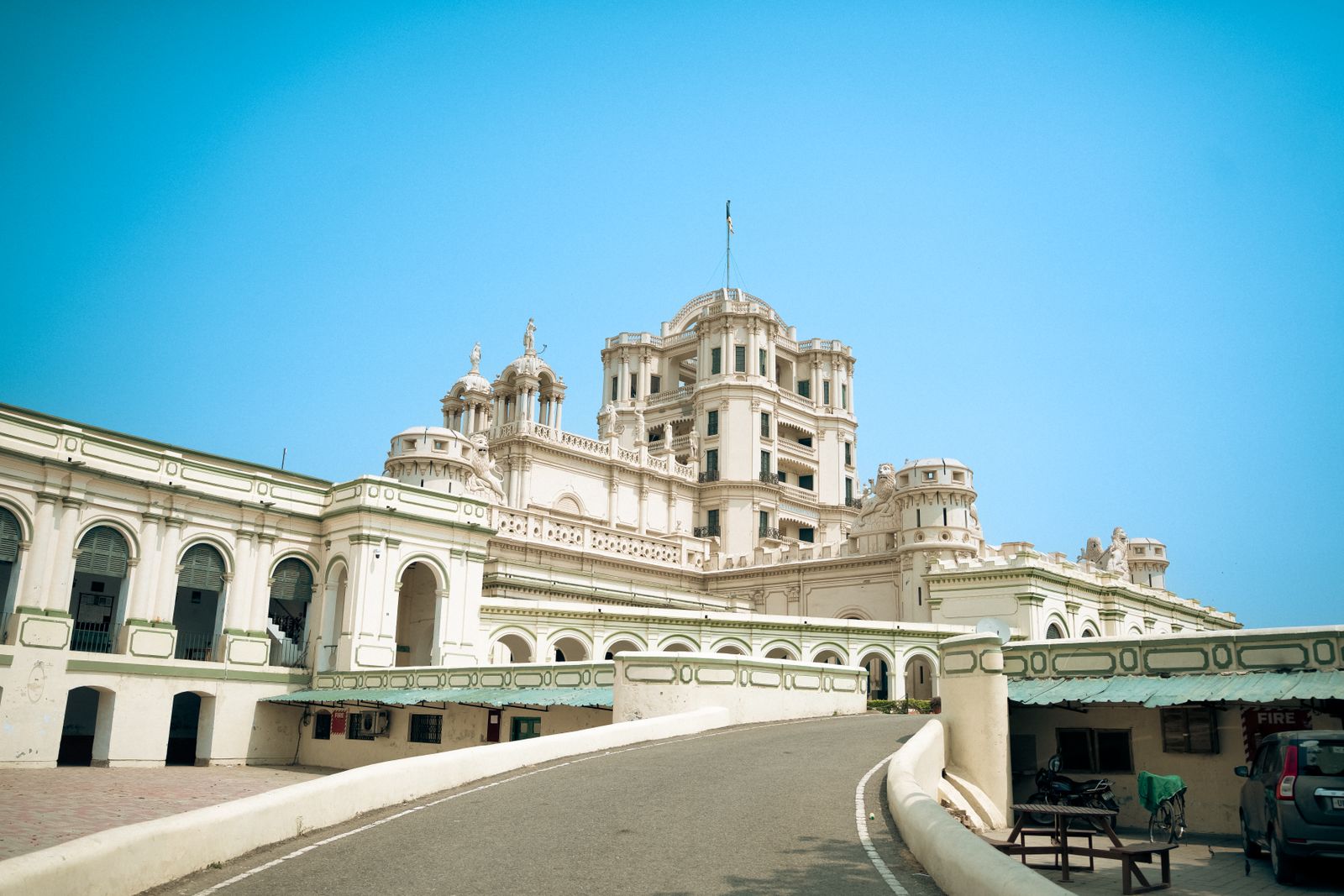 A school building with classical architecture, representative of an established campus