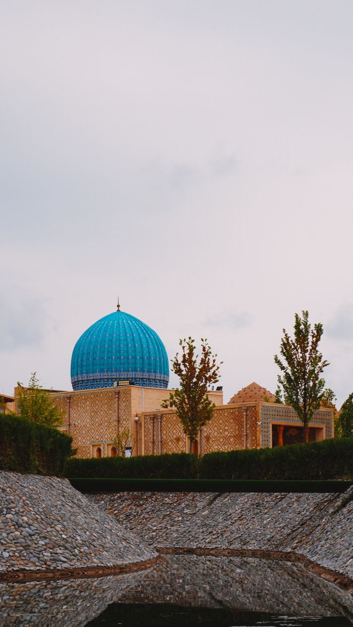 Blue dome mosque, Samarkand, Uzbekistan