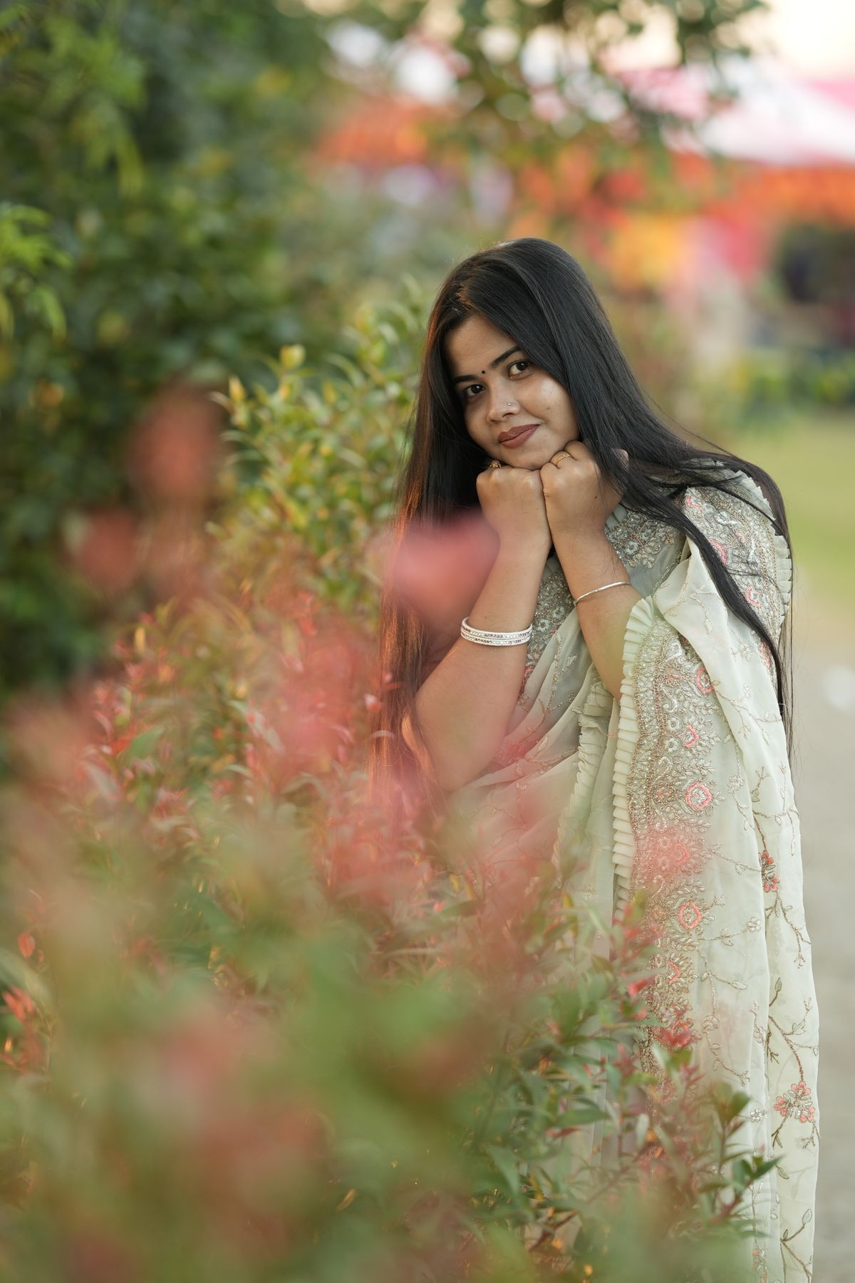 Crimson Zari Bridal Set view 3