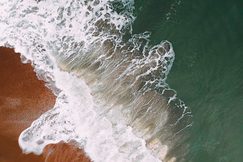 Oceano Calmo Em Foto Aérea