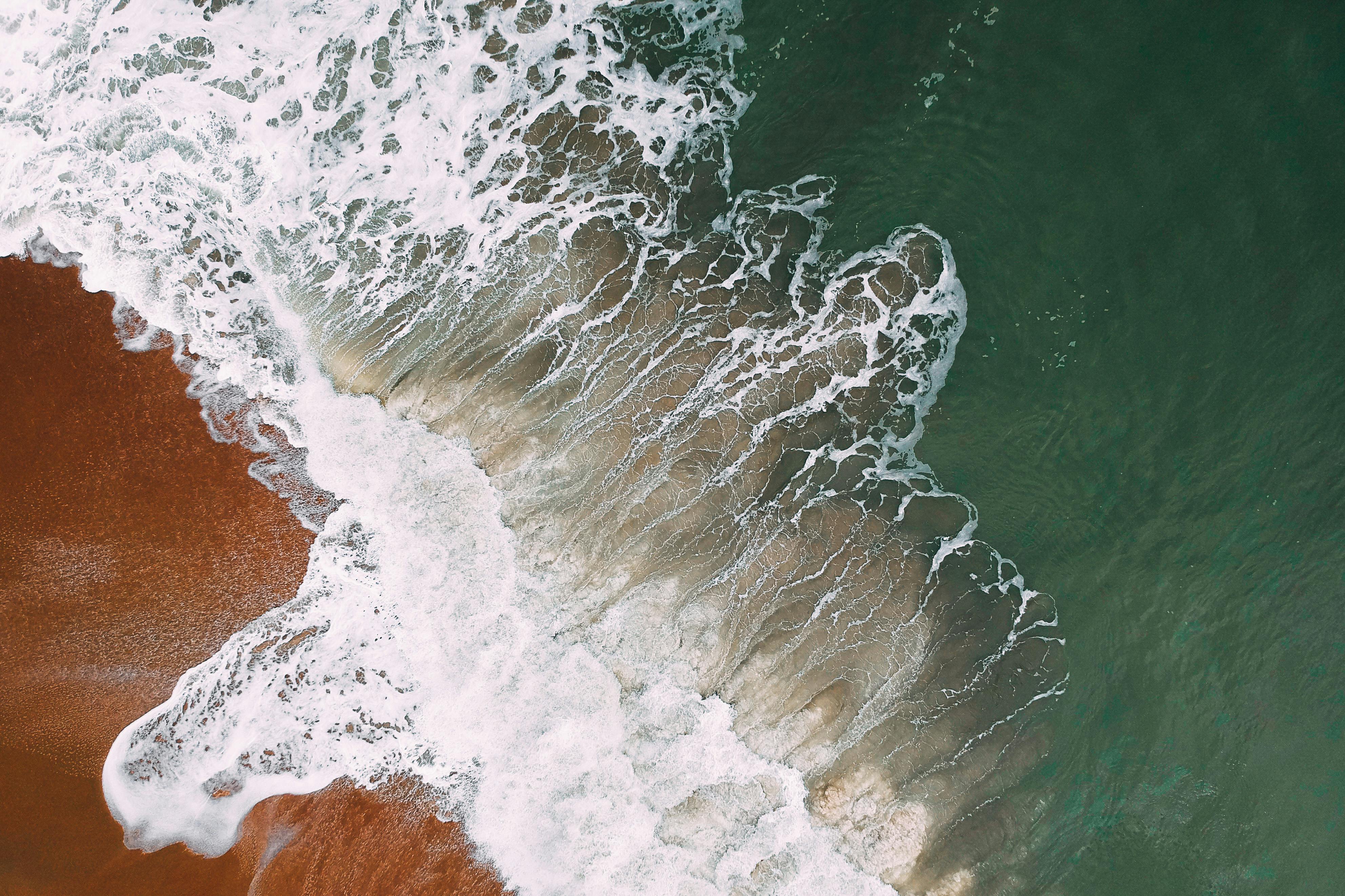 Calm Ocean at Aerial Photo · Free Stock Photo