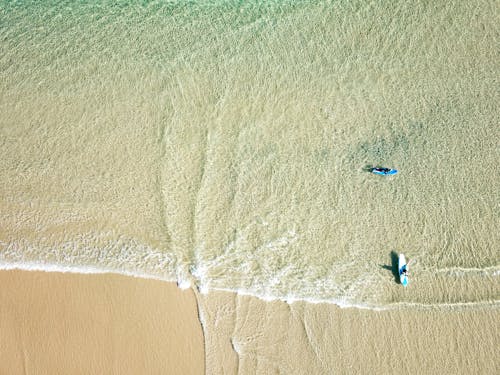 Free Aerial Shot Of Beach Stock Photo