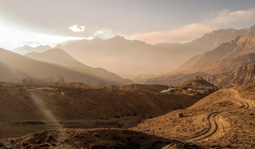 Vue Panoramique Sur Les Montagnes