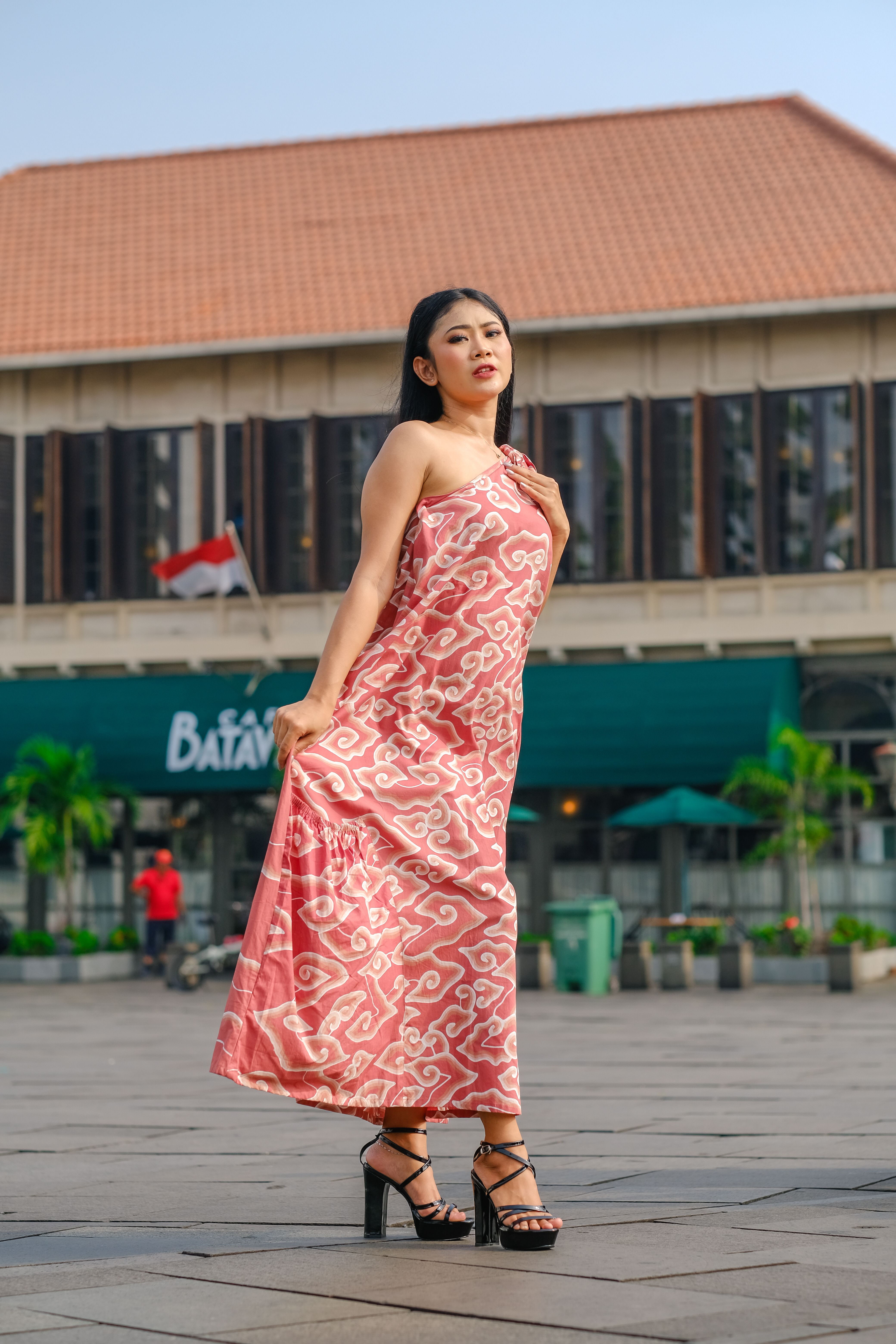 sachin and babi light blue dress Batik Dresses main image 1